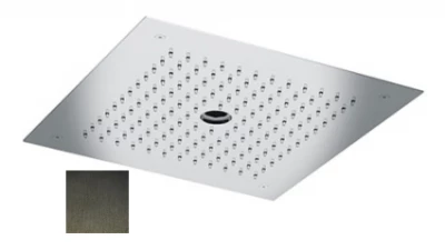 SB built-in ceiling rain shower with icicle street 38x38cm PVD Gun Metal 1208955659