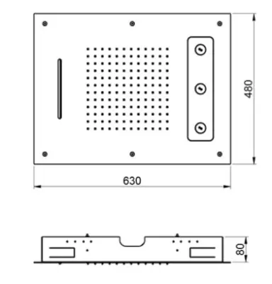 SB Spin Temptation Built-in Rain Shower 3-jet PVD Copper 1208955690