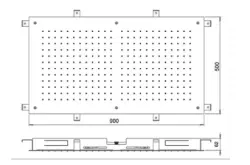 SB Temptation dešťová sprcha vestavná obdélníková 900x500mm Matná Bílá 1208955712