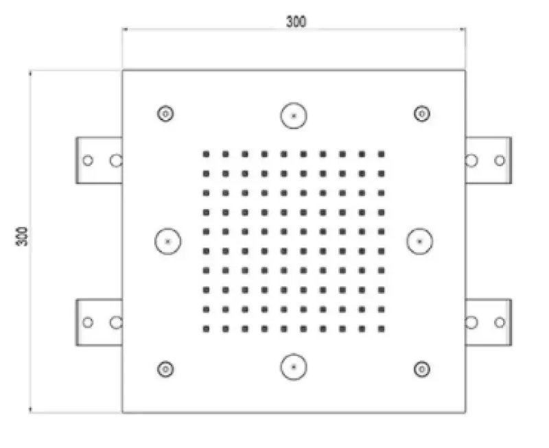 SB Mist Temptation sprchová hlavice do zdi, čtvercová, 2-proudová, 30x30 cm, plně z nerezové oceli, 1208955716