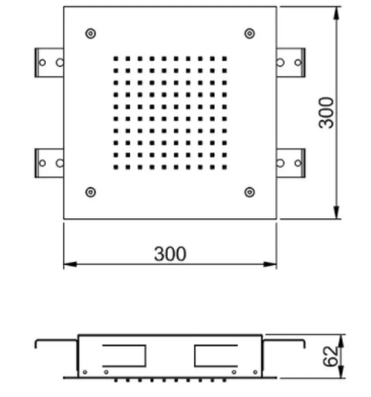 SB Temptation vestavná čtvercová dešťová sprcha 30x30cm plně z nerezové oceli 1208955717