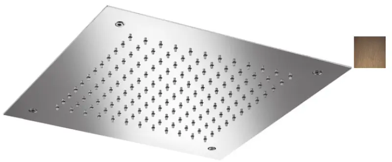 SB Temptation vestavná čtvercová sprchová hlavice 38x38 cm PVD měď 1208955763