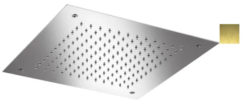 SB Temptation vestavěná čtvercová dešťová sprcha 38x38cm PVD Zlatá 1208955765