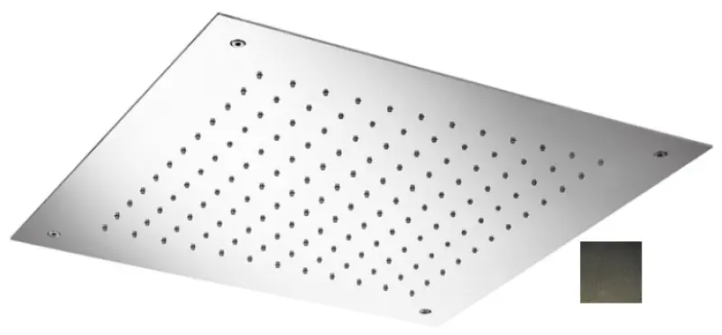 SB Temptation Sprchová hlavice do zdi čtvercová 50x50cm PVD Gun Metal 1208955779