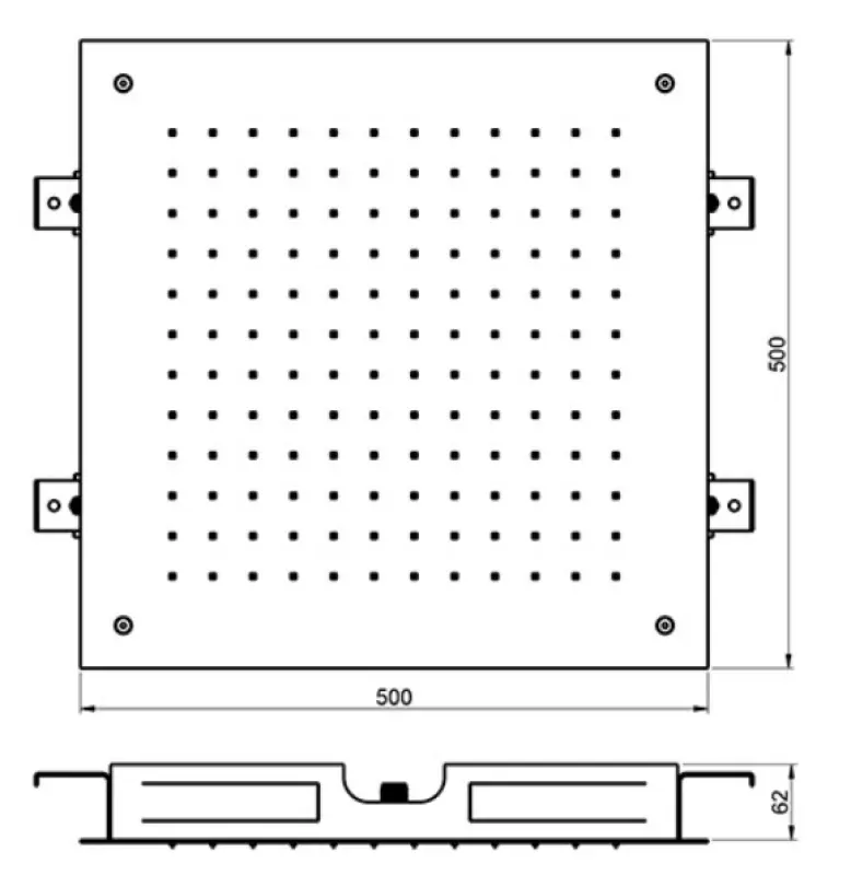 SB Temptation vestavná čtvercová dešťová sprcha 50x50cm PVD Zlatá 1208955780