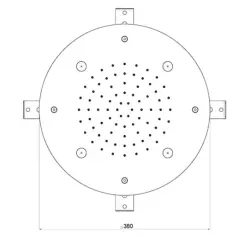 SB Round Mist Sprchová hlavice do stropu PVD Zlatá 1208955797