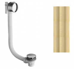 Waterevolution přepad pro vanu s kombinací napouštění PVD Light Gold B1ENCHWGE