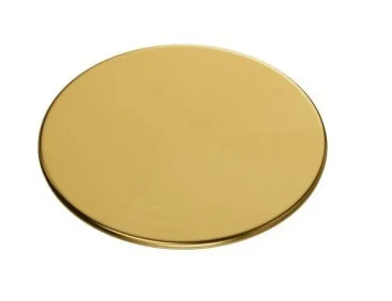 Quadri odtokový kryt, košové sítko s víčkem PVD zlatý kryt pro odtok 11,5 cm 1208956040