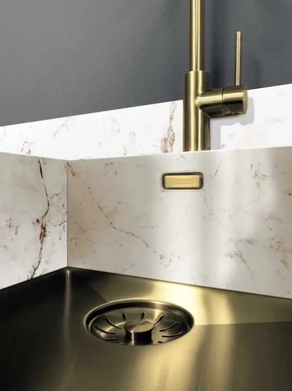 Lorreine 42WT pracovní deska nerez dřez 42x42cm pro vestavbu do keramiky nebo přírodního kamene 1208956234