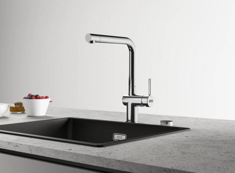 Franke Active L kuchyňská baterie chromovaná s otočným výtokem 115.0653.298