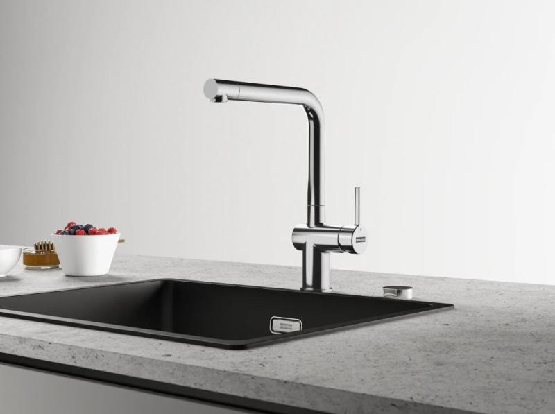 Franke Active L Kuchyňská baterie chrom s výsuvnou sprchovou hlavicí 115.0653.379