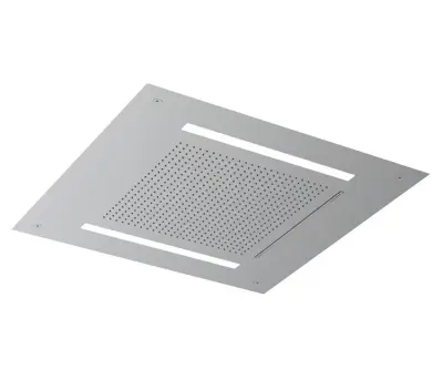 SB Square 316 Built-in Rain Shower Velvet Temptation with LED Chromotherapy and Waterfall Brushed PVD Gun Metal 1208956746