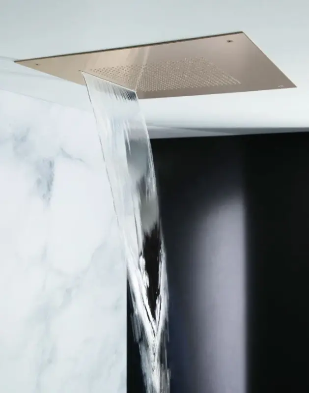 SB Square 316 Vestavná Dešťová Sprcha Velvet Temptation a Vodopád Kartáčovaný PVD Měď 1208956751