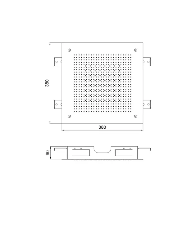 SB Square 316 Vestavěná Dešťová Sprcha Velvet Temptation Dvojitý Průtok Kartáčovaná PVD Mosaz 1208956767