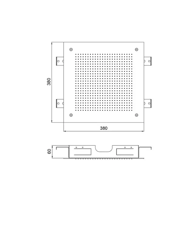 SB Square 316 Vestavěná Dešťová Sprcha Velvet Temptation kartáčovaný PVD gun metal 1208956778