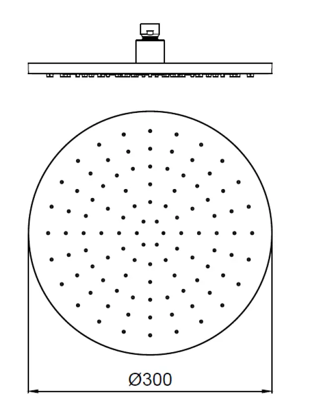 SB Round Vestavěná sprchová sada kompletní kartáčovaná nerezová ocel 1208956785