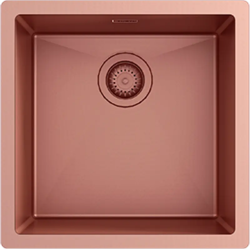 Ausmann Turt měděný dřez PVD NANO Copper 40x40 pro spodní montáž, plochou montáž a horní montáž 1208956945