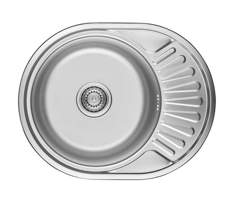 Ausmann Basic nerezový nástěnný dřez s odkapávačem oboustranný 57x45 cm včetně sifonu 1208956973
