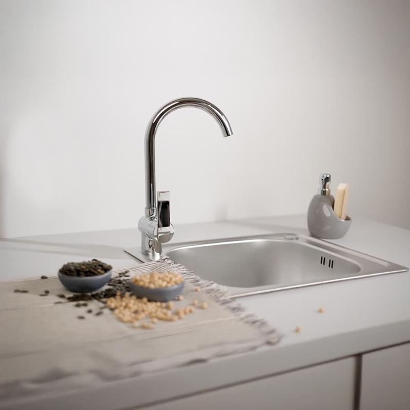 Ausmann Basic lněný vzor nerezová vestavná dřez 50x40 cm včetně sifonu 1208956977