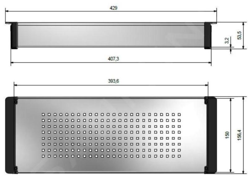 Franke Kubus 2.0 vkládací miska nerezová ocel 429x156mm model vázaný 112.0394.981