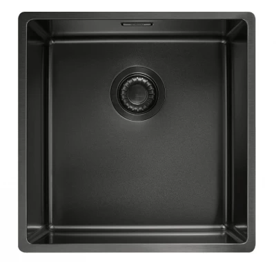 Franke Mythos Masterpiece BXM 210.40 PVD Gun Metal Sink 400x410mm Flush Mount and Undermount 127.0674.537