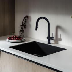 Franke Active J matná černá kuchyňská baterie s výsuvnou sprchou 115.0653.404