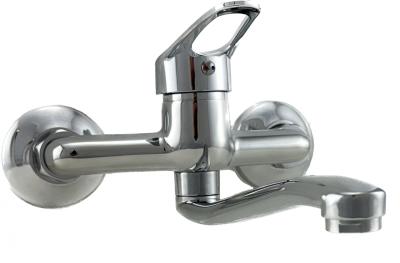 AquaTrimo Verdi nástěnná baterie, jednoruční kuchyňská nástěnná baterie, chrom s krátkým výtokem 21VD7079CM