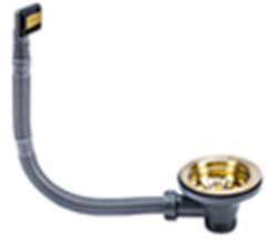 Ausmann Mosel Nerezová odtoková sada k dřezu včetně přepadu, nerezová ocel 1208957146