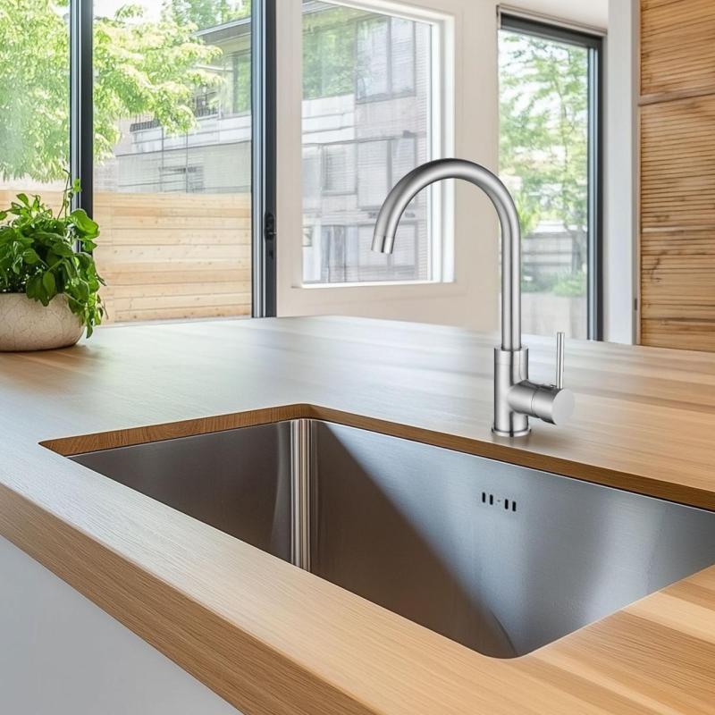 Ausmann Petra kuchyňská baterie s otočným výtokem nerez 1208957157