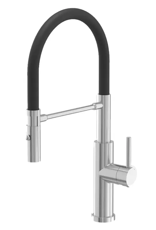 Quadri Chester kuchyňská baterie s flexibilním výtokem a sprchou se 2 typy proudů RVS 1208957226