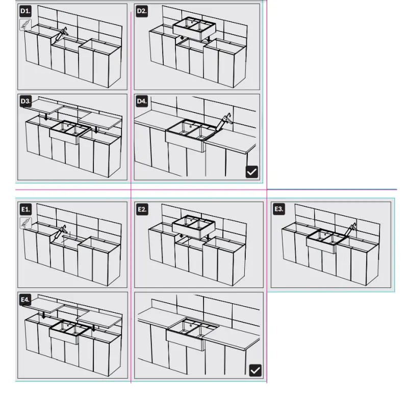 GraniteMy Farmhouse dvojitý venkovský dřez z granitu 80x63 cm bílý, montáž zespodu a zepředu 1208957290