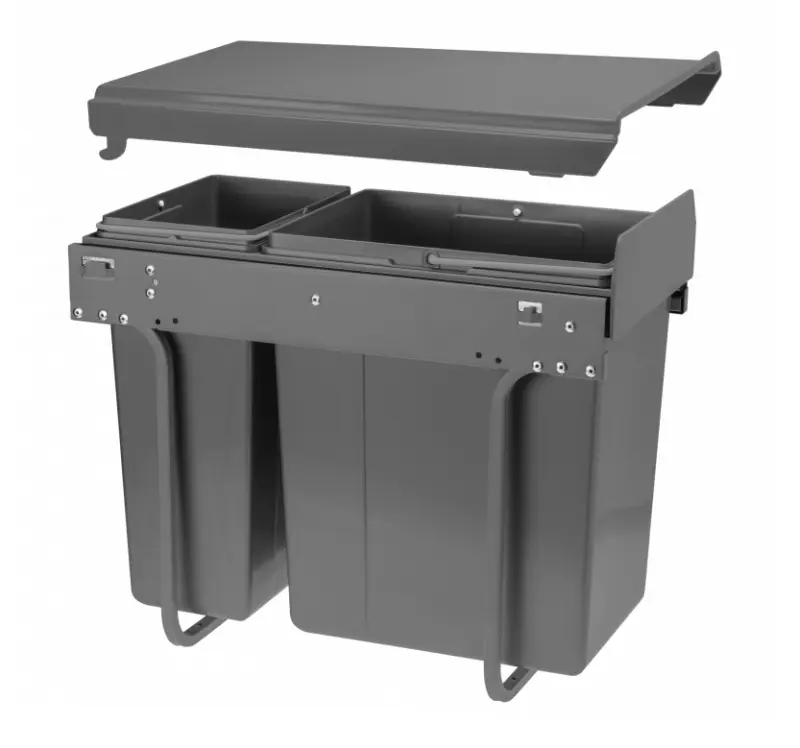 Garbi Sorter S-30-2 vestavěný systém pro třídění odpadu se 2 koši, 1 x 10 a 1 x 20 litrů 1208957363