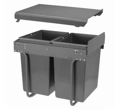 Garbi Sorter S-40-2 vestavěný odpadkový systém se 2 koši 2 x 20 1208957364