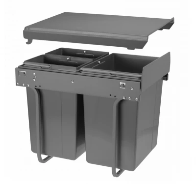 Garbi Sorter S-40-3 vestavěný odpadkový systém se 3 koši na odpad: 1 x 20 litrů a 2 x 10 litrů 1208957365