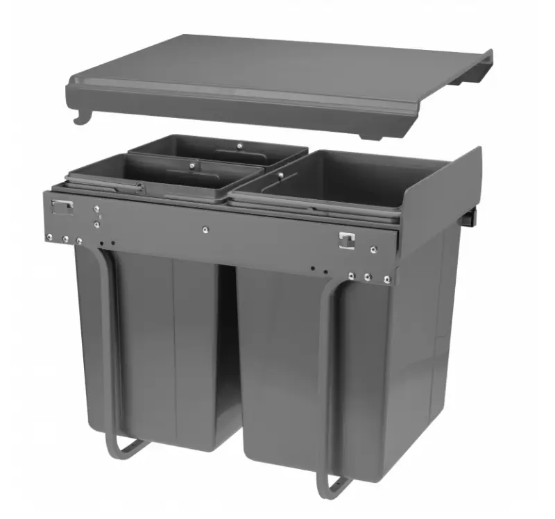 Garbi Sorter S-40-3 vestavěný odpadkový systém se 3 koši na odpad: 1 x 20 litrů a 2 x 10 litrů 1208957365