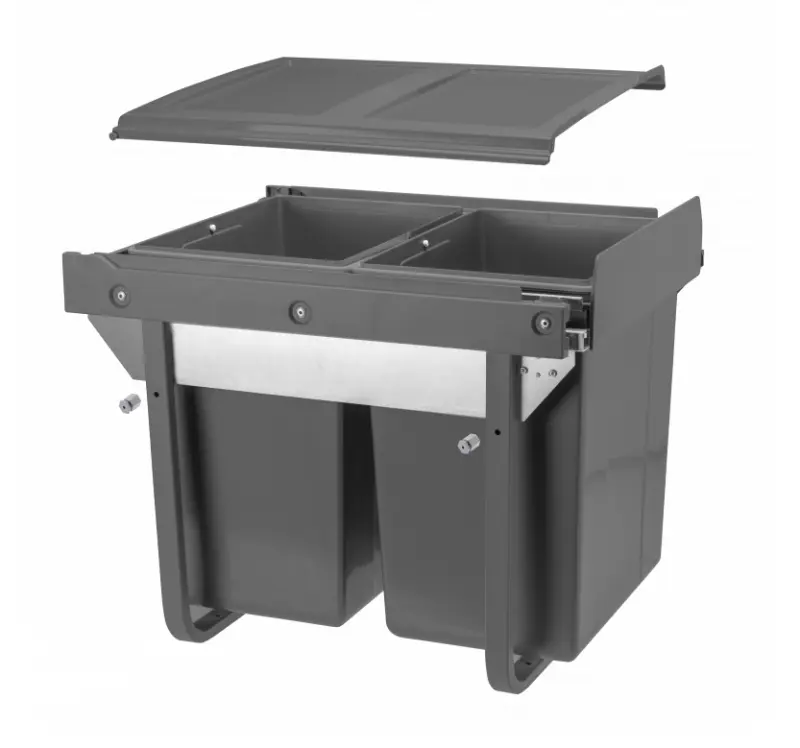 Garbi Sorter S-45-2 vestavěný odpadkový systém s 2 x 20 litrovými odpadkovými koši 1208957367