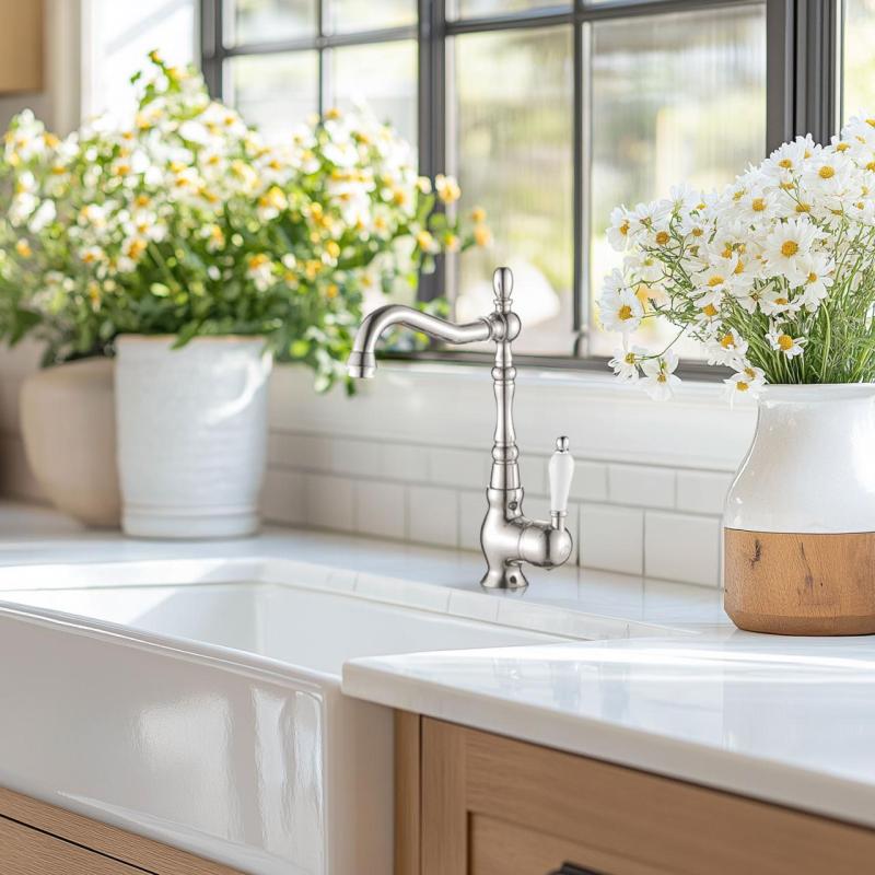 AquaTrimo Vivaldi klasická kuchyňská baterie chrom s otočným výtokem 21VV7371CM