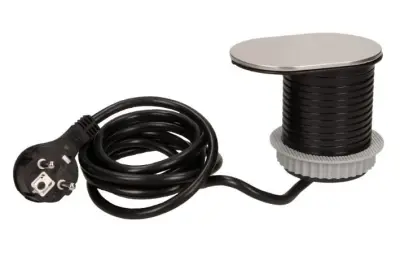 Indux Slide vestavná zásuvka do kuchyňské desky s USB C a zásuvkou barva nerez 1208957391