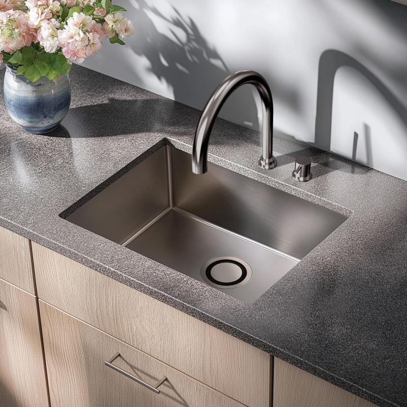 Waterevolution Flow 2-otvorová kuchyňská baterie Gunmetal PVD T151GME