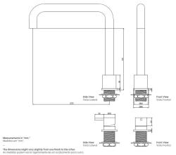 Waterevolution Flow 2-otvorová kuchyňská baterie chrom T151H01