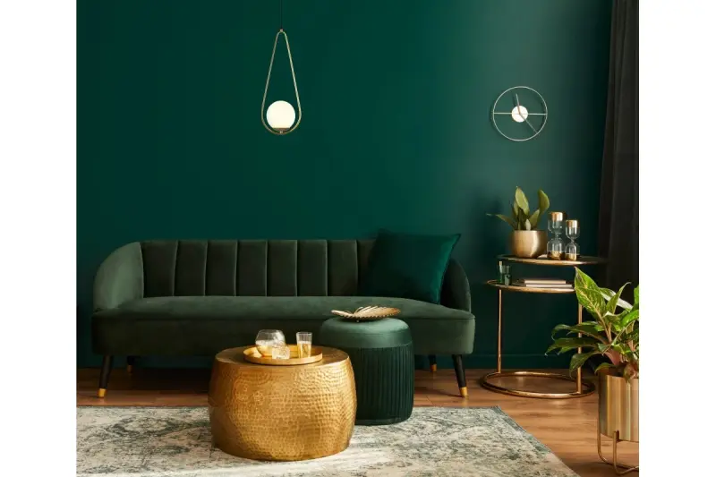 Dekor Ciklop mosazná zlatá stojací lampa s kapkovým vzhledem 9737