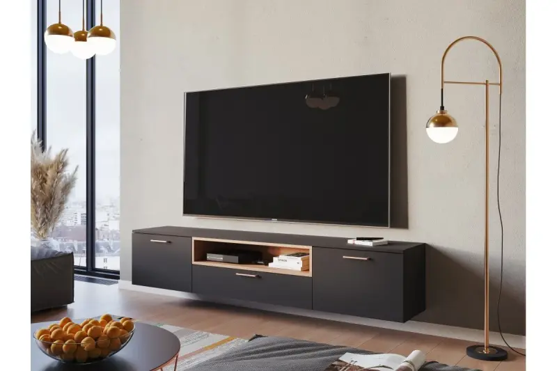 Decor Abies mosazná zlatá moderní závěsná lampa s kulatým kovovým stínidlem 7597