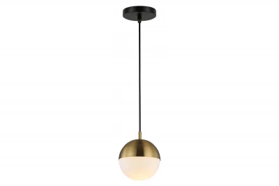 Decor Abies mosazná zlatá závěsná lampa s kovovým kulatým stropem 3558