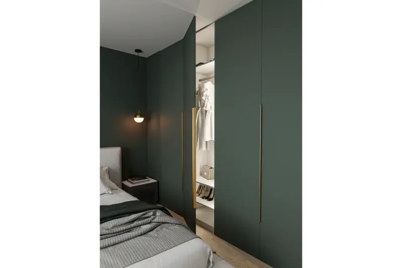 Decor Abies mosazná zlatá závěsná lampa s kovovým kulatým stropem 3558