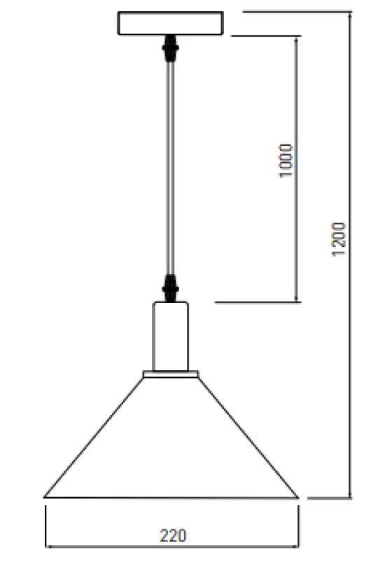Dekor Prive moderní mosazné zlaté závěsné svítidlo kuželovitého tvaru 7610