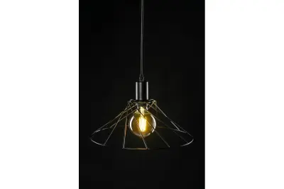 Dekor Tilia černá moderní dekorativní závěsná drátěná lampa 7849