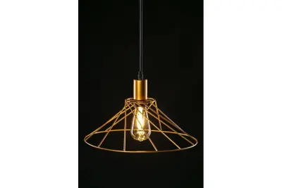 Decor Tilia moderní zlatá dekorativní závěsná lampa 7863