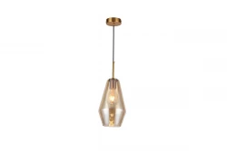 Dekorativní závěsná lampa Lime, moderní jantarová barva, výška 397 mm, 7900