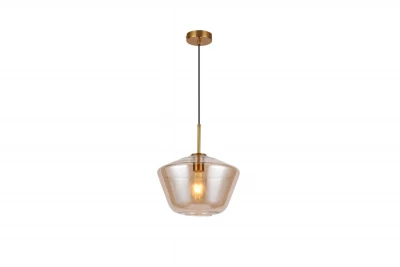 Dekorativní závěsná lampa Dekor Lime 339 mm vysoká, moderní, jantarová barva, 7924