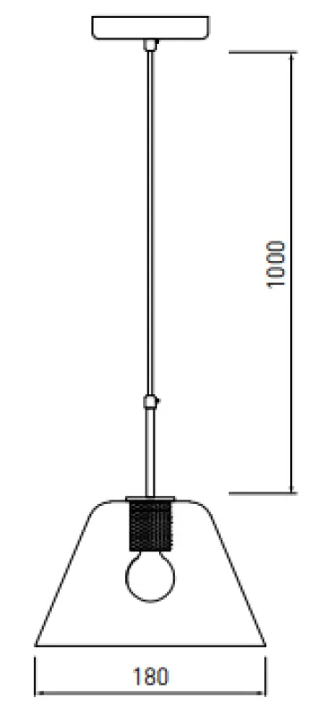 Dekor Giglas stylový skleněný závěsný lustr 8037